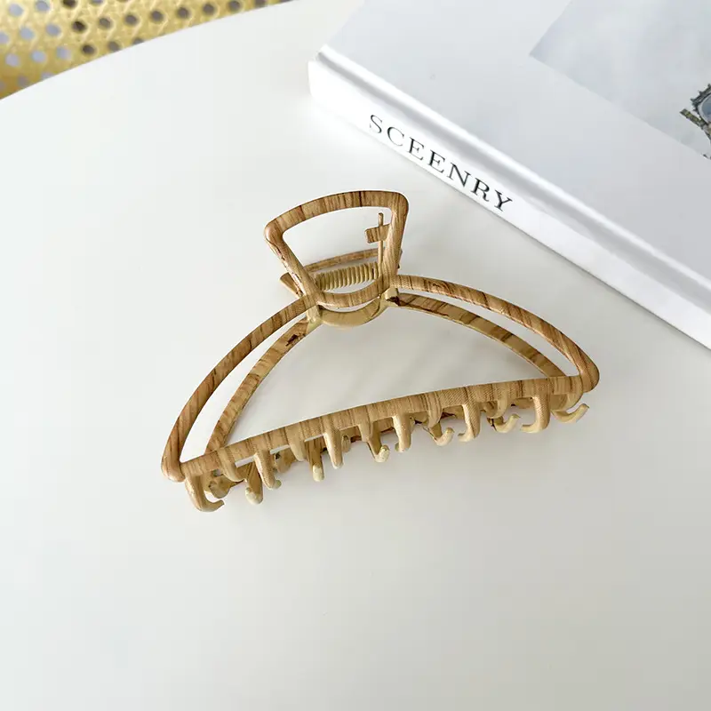 Golden Shark Hair Clip for Women Summer