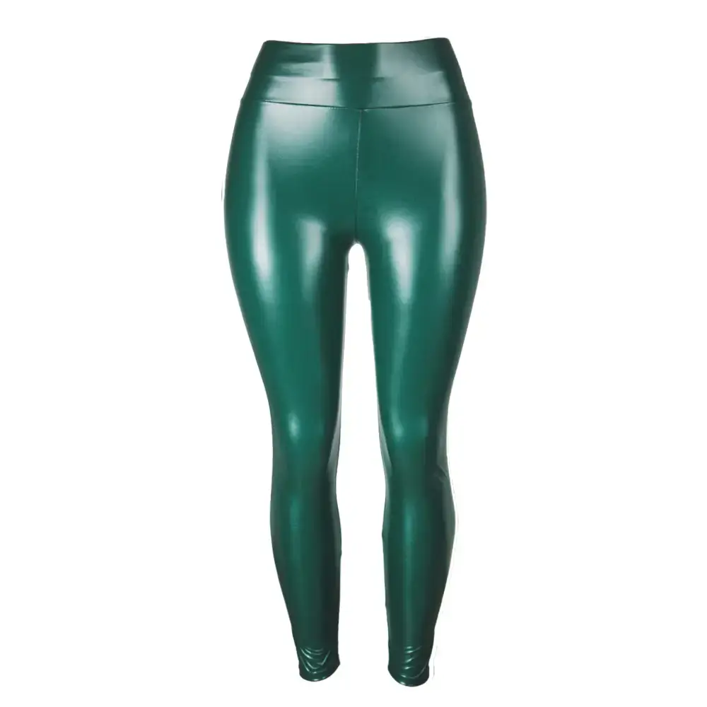 Black PU Leather High Waist Leggings Pencil Pants for Women - Image 6