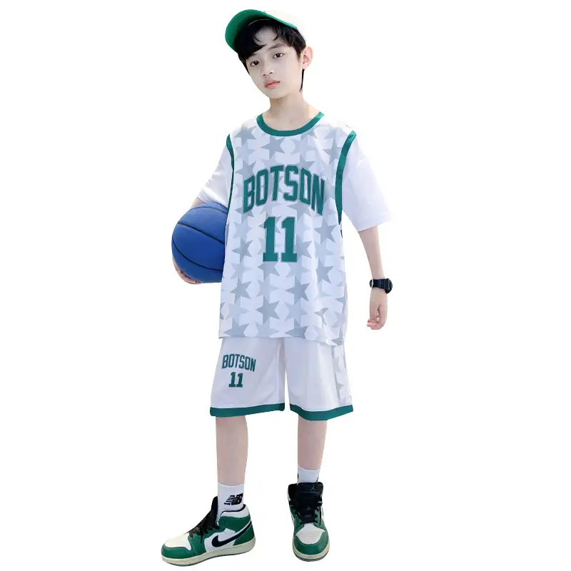 Boys Basketball 2Pc Blue Gradient Shorts Set Medium Large - Image 45