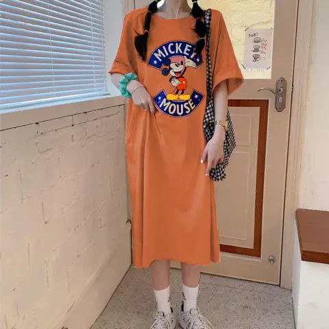 Korean Dongdaemun Short Sleeve T-Shirt Women Cartoon Black 2026 - Image 5