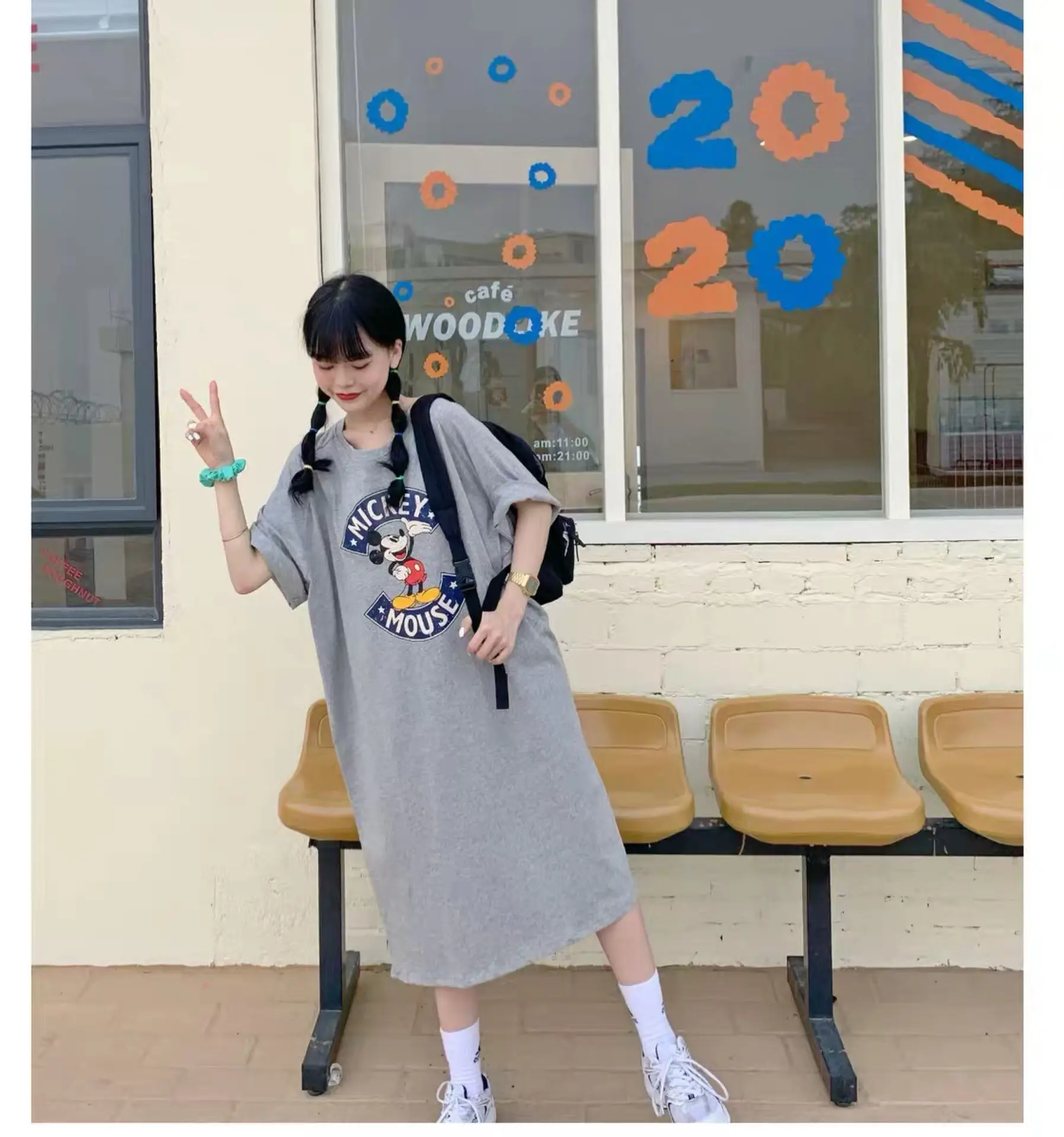 Korean Dongdaemun Short Sleeve T-Shirt Women Cartoon Black 2026 - Image 7