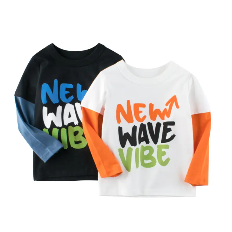New Wave Vibe Long Sleeve T-Shirt for Boys - Image 3