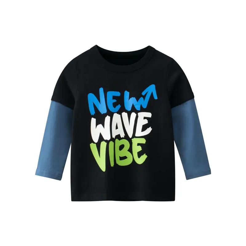 New Wave Vibe Long Sleeve T-Shirt for Boys - Image 7