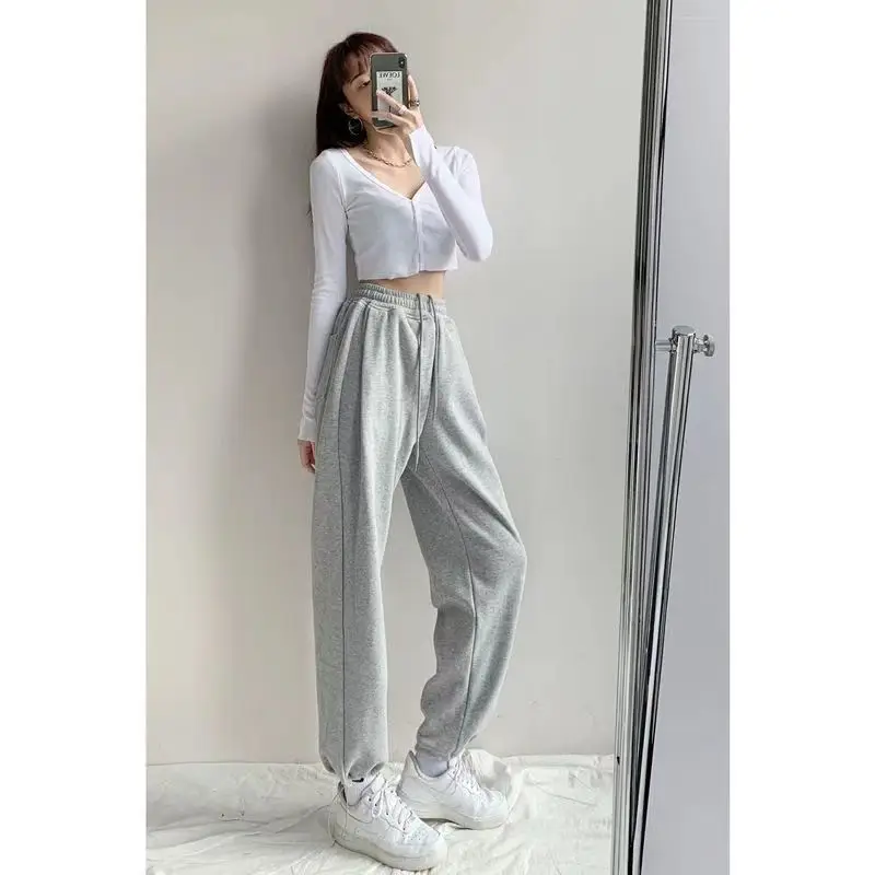 Women Drawstring Jogger Pants White 2026 - Image 19