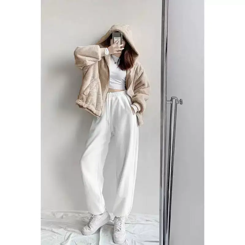 Women Drawstring Jogger Pants White 2026 — feature 19