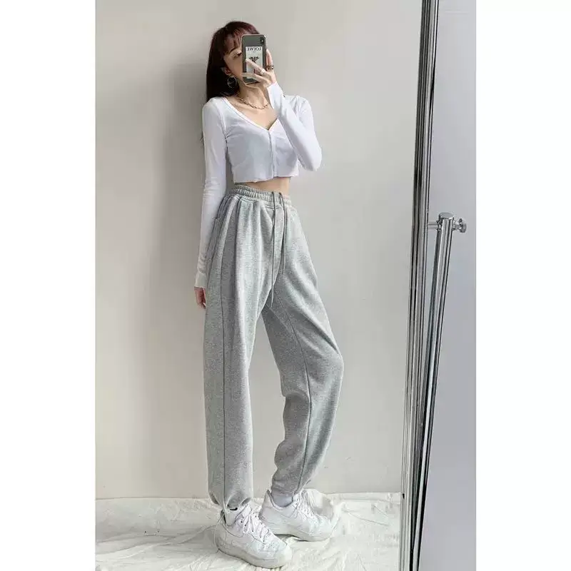 Women Drawstring Jogger Pants White 2026 — feature 22