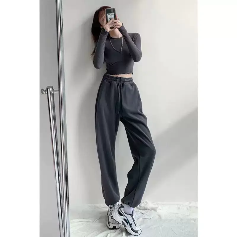 Women Drawstring Jogger Pants White 2026 — feature 23