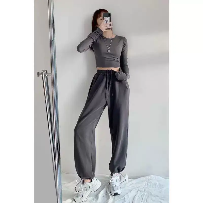 Women Drawstring Jogger Pants White 2026 — feature 24