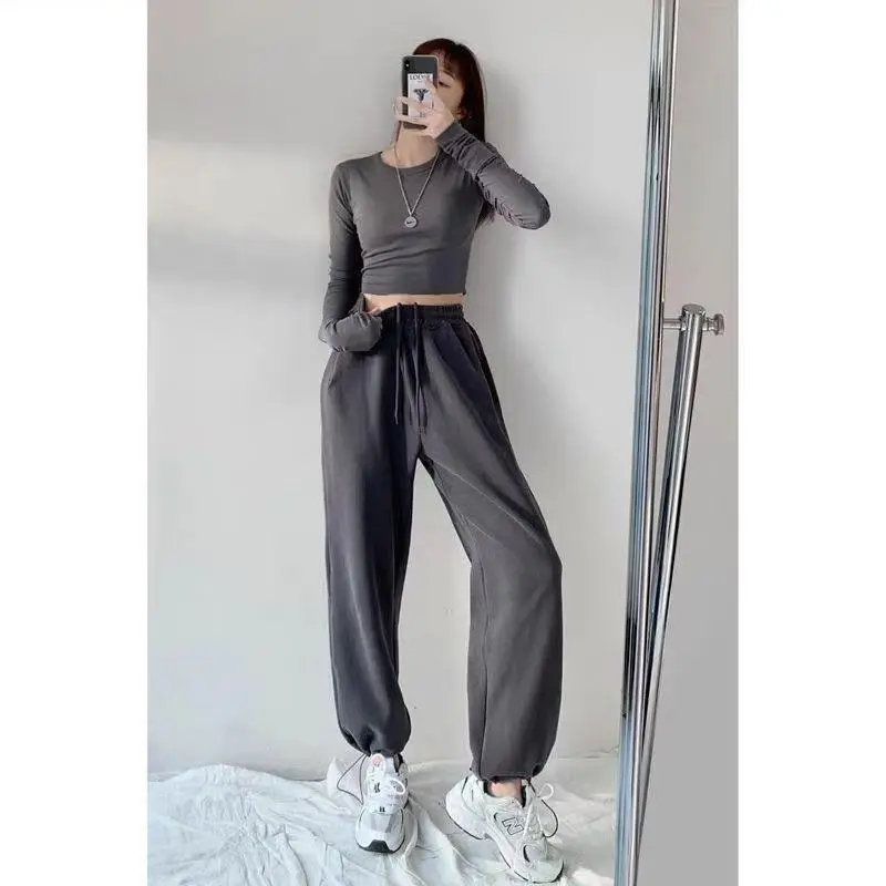 Women Drawstring Jogger Pants White 2026 - Image 16