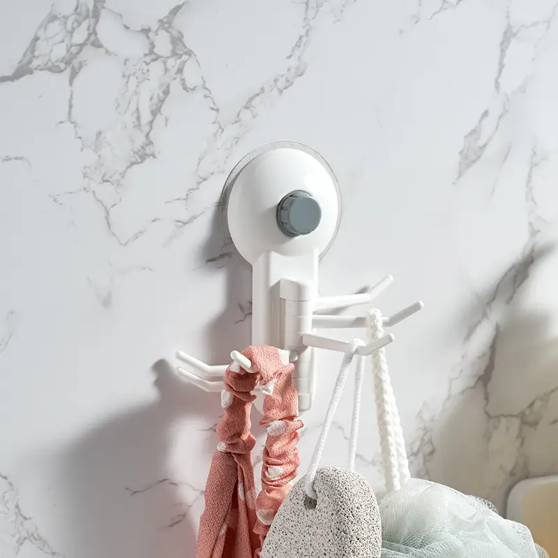 Japanese-style 6-button vacuum hook for bathroom wall - Image 4