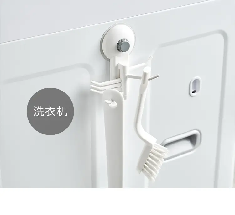 Japanese-style 6-button vacuum hook for bathroom wall — feature 13