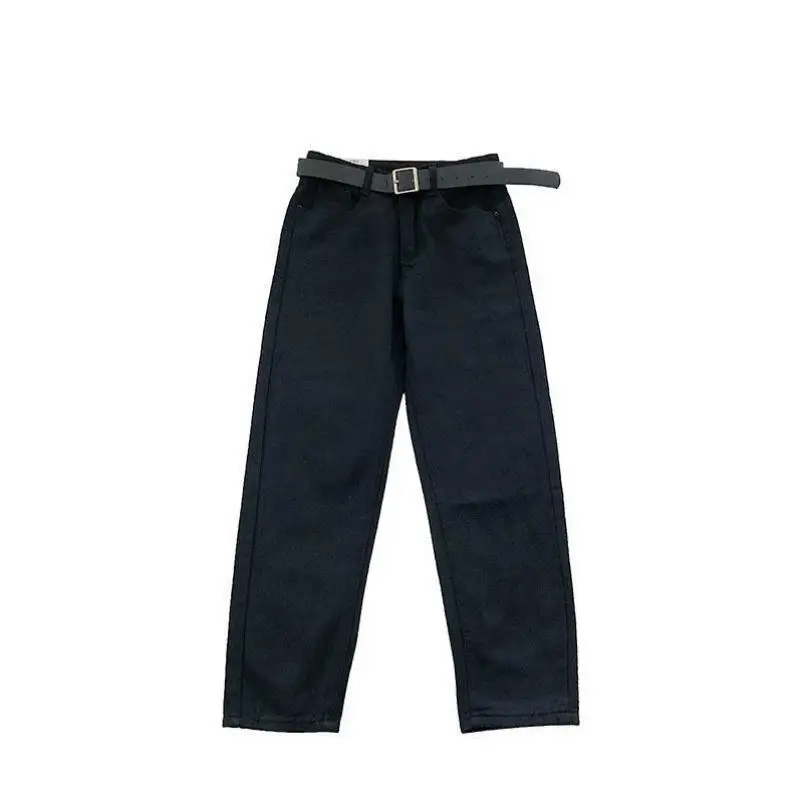 Women High Waist Straight Torre Jeans Black 2021 - Image 10