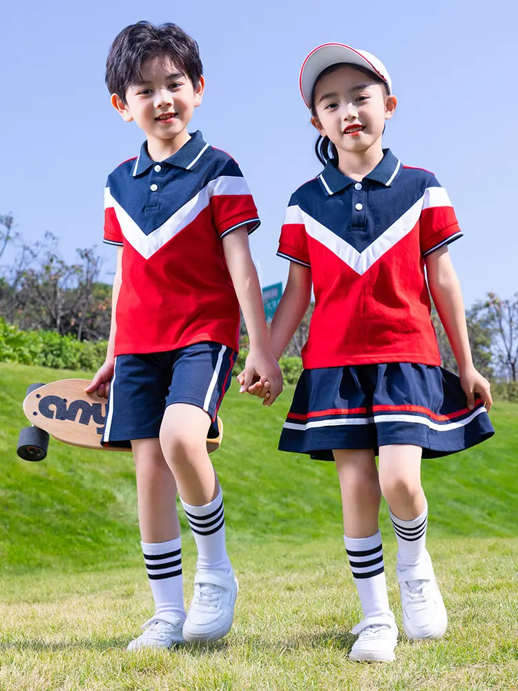Kids Full Zip Track Suit Red Blue White - Image 8