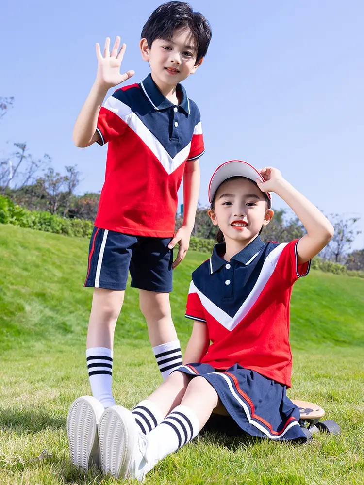 Kids Full Zip Track Suit Red Blue White - Image 9