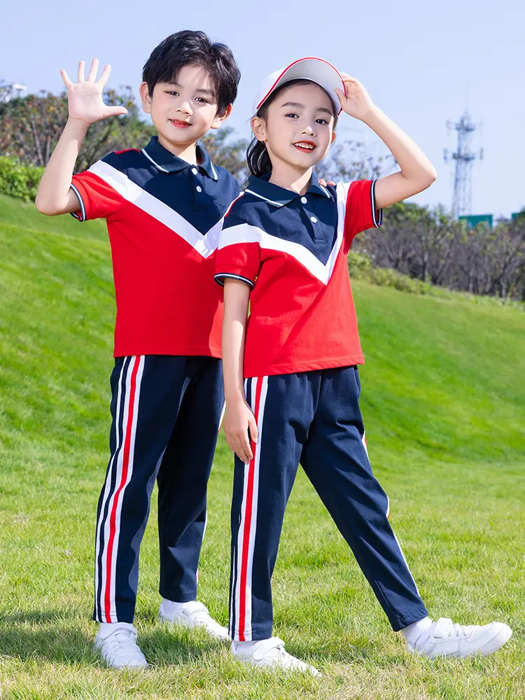 Kids Full Zip Track Suit Red Blue White - Image 10