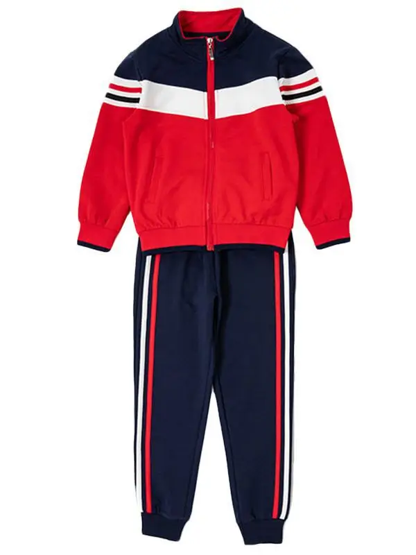 Kids Full Zip Track Suit Red Blue White - Image 11