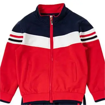 Kids Full Zip Track Suit Red Blue White - Image 5