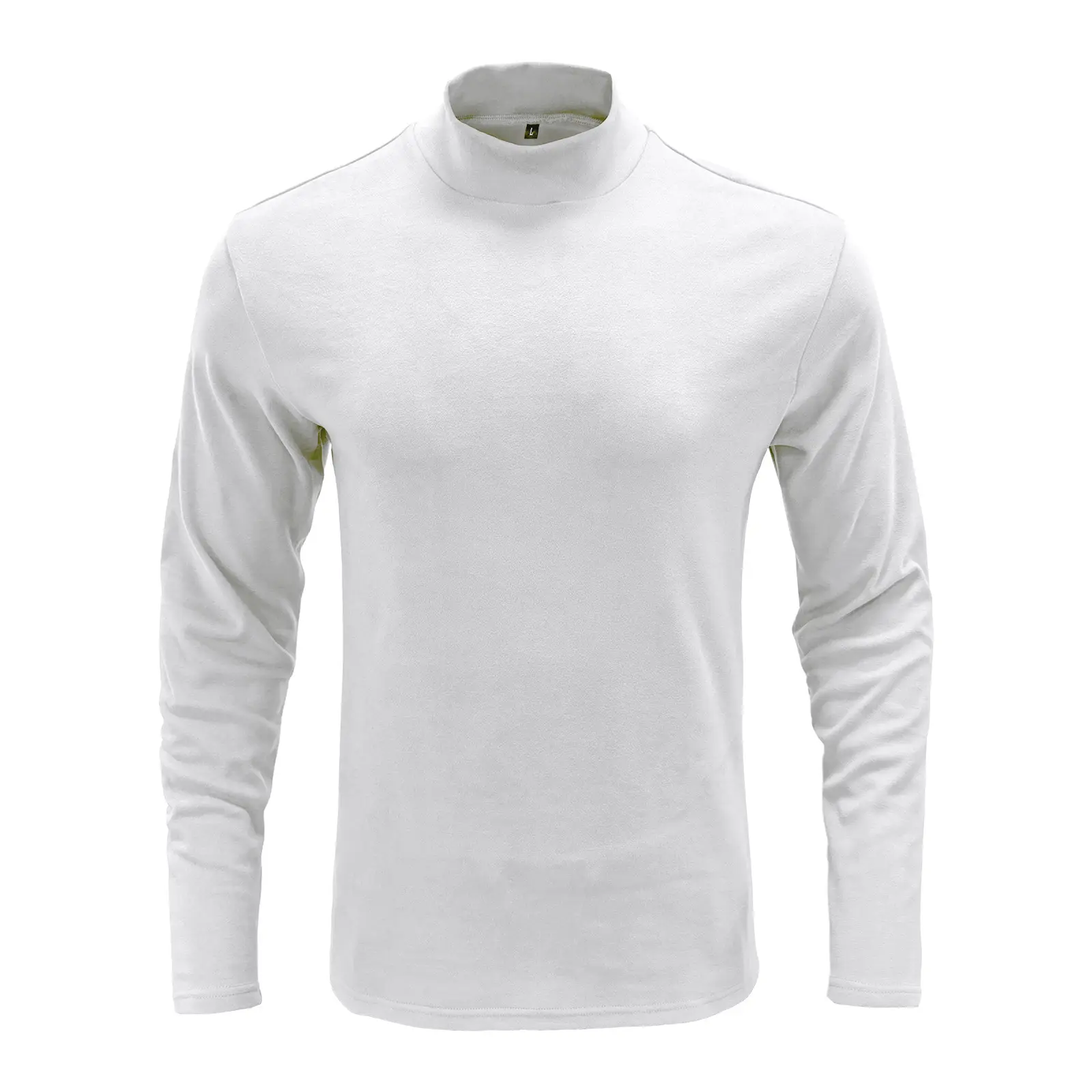 Men's White High Collar Fleece Loner Shirt - Image 15