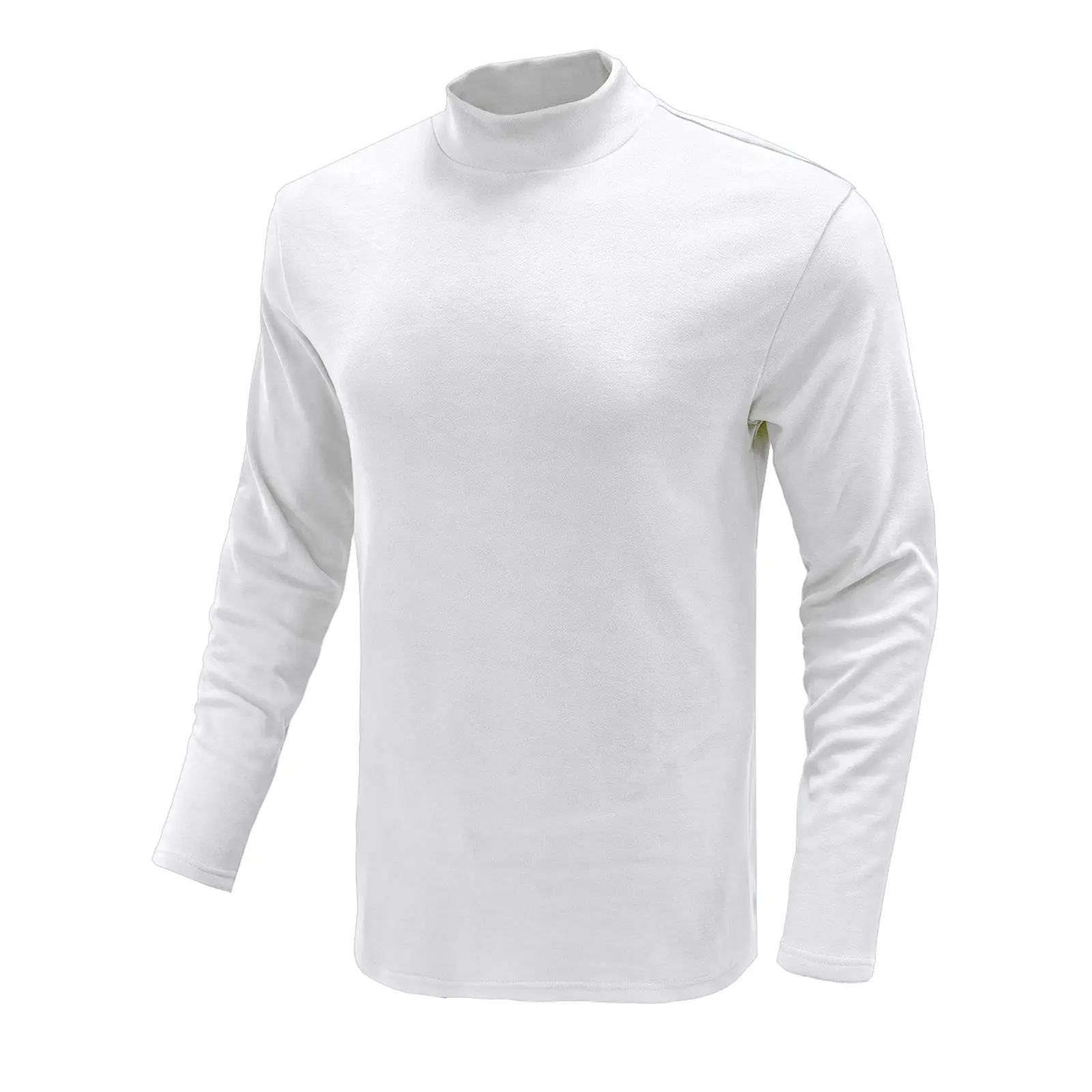 Men's White High Collar Fleece Loner Shirt - Image 16