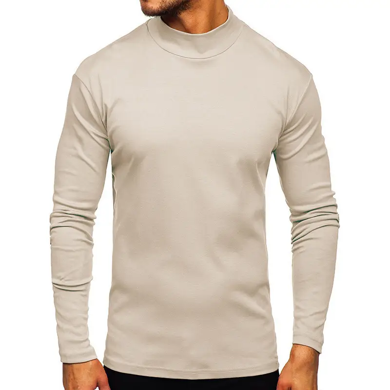Men's White High Collar Fleece Loner Shirt - Image 10