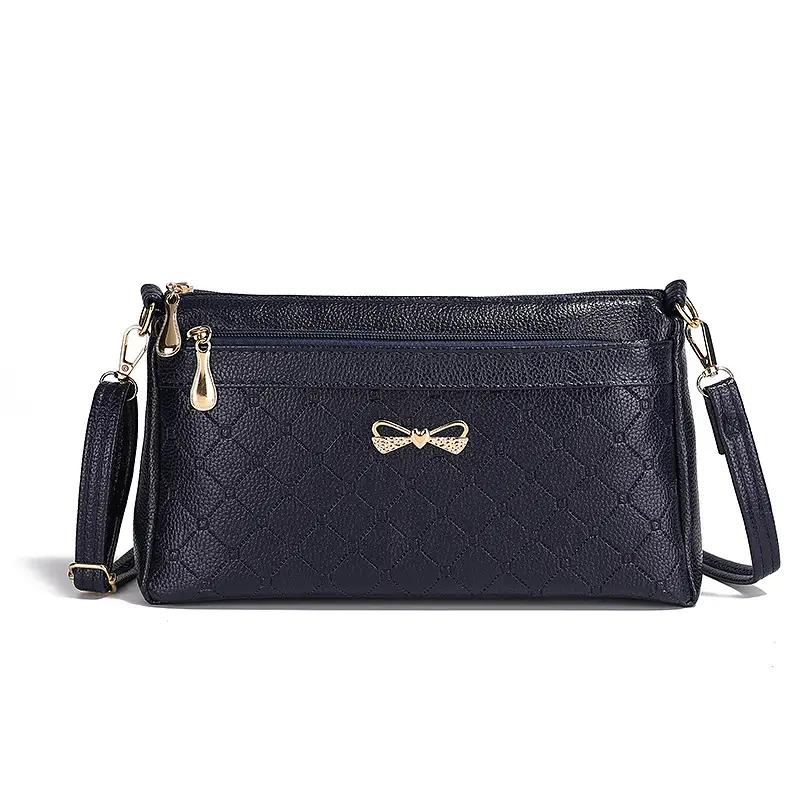 Red Quilted Bow Shoulder Bag for Women - Image 10