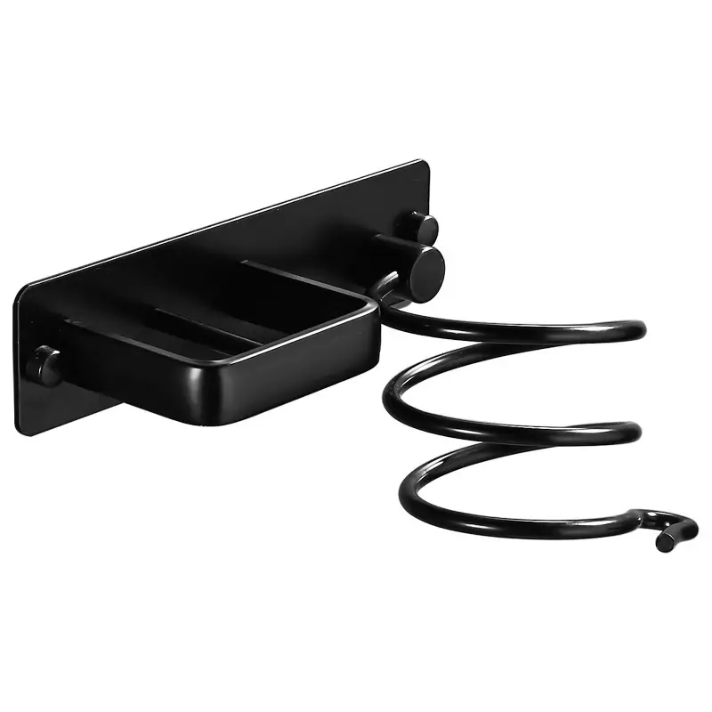 Wall-Mounted Hair Dryer Holder with No Drilling Design - Image 11