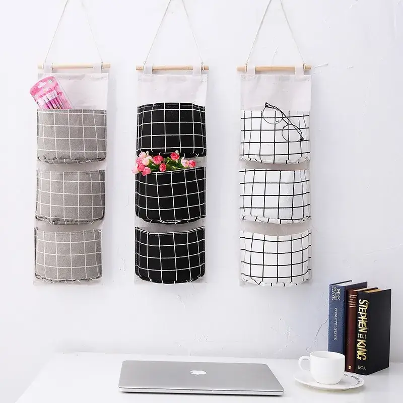 Three-Pocket Hanging Storage Bag for Home & Dorm - Image 8