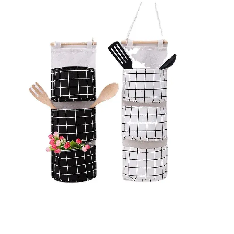 Three-Pocket Hanging Storage Bag for Home & Dorm - Image 10