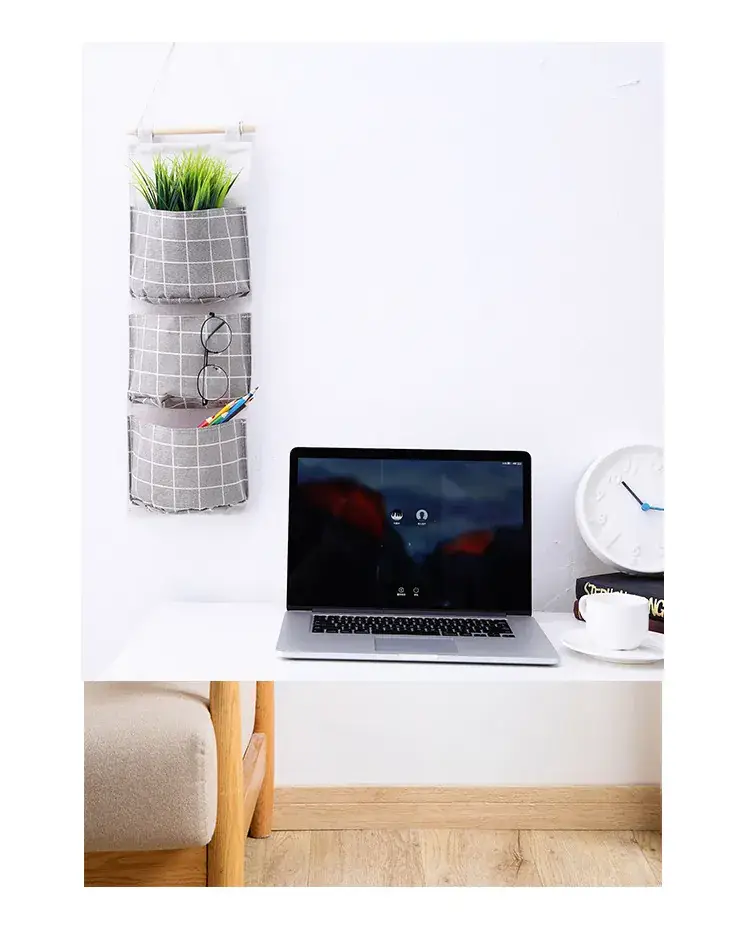 Three-Pocket Hanging Storage Bag for Home & Dorm — feature 7