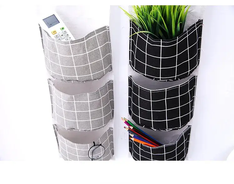 Three-Pocket Hanging Storage Bag for Home & Dorm — feature 9