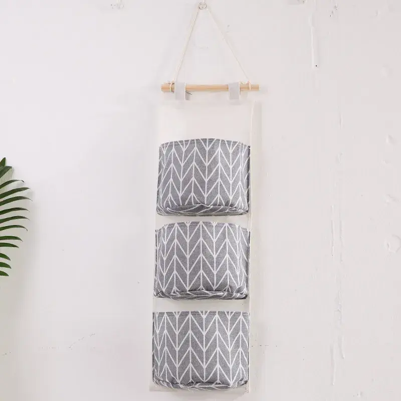 Three-Pocket Hanging Storage Bag for Home & Dorm - Image 2
