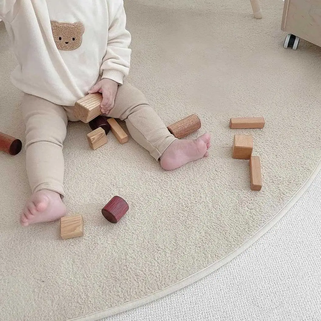 Cute Bear Embroidered Baby Sweater Set for Girls