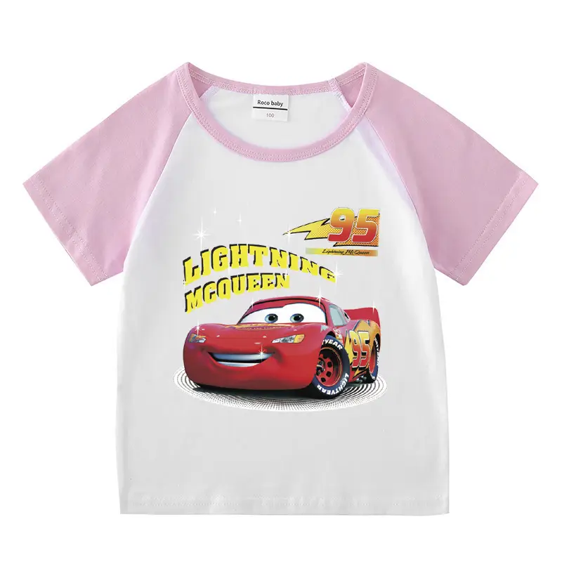 2023 Kids Car Story T-Shirt Shorts Set Black White