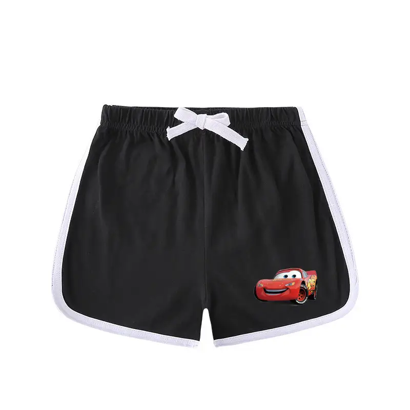 2023 Kids Car Story T-Shirt Shorts Set Black White