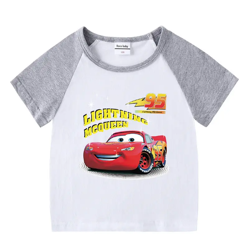 2023 Kids Car Story T-Shirt Shorts Set Black White