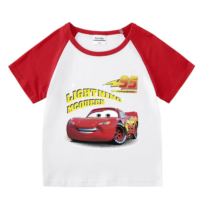 2023 Kids Car Story T-Shirt Shorts Set Black White