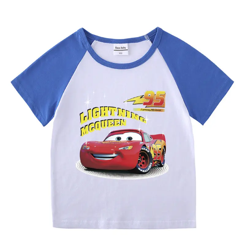 2023 Kids Car Story T-Shirt Shorts Set Black White