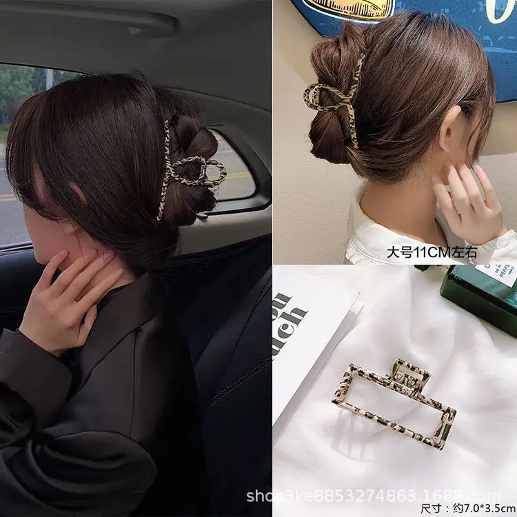 Gold Metal Hair Claw Clip Set of 3 - Image 7