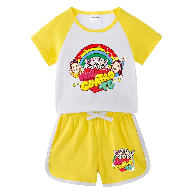 Yellow Cartoon Baby Shorts for Girls Summer Wear - Image 26