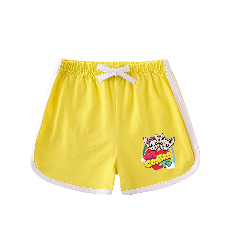 Yellow Cartoon Baby Shorts for Girls Summer Wear - Image 14
