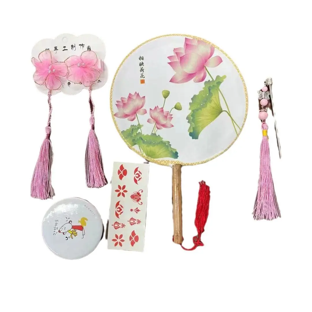Girls Hanfu Bow Accessories Gift Set - Image 6
