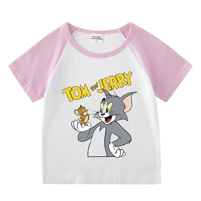 Tom and Jerry 2Pc Cotton Shorts T-Shirt Set Light Blue