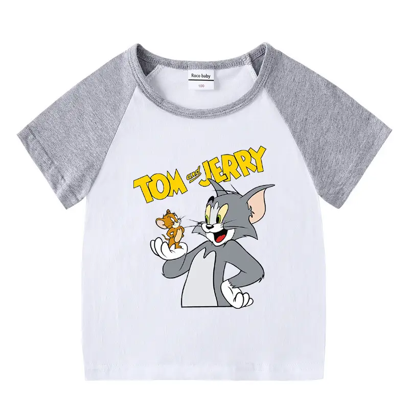 Tom and Jerry 2Pc Cotton Shorts T-Shirt Set Light Blue