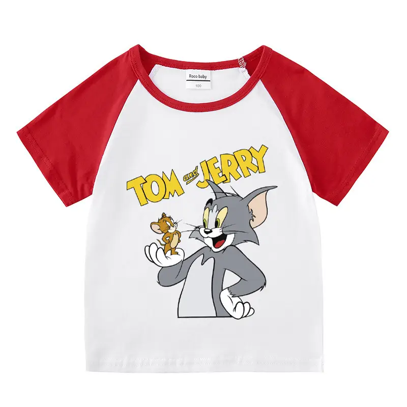 Tom and Jerry 2Pc Cotton Shorts T-Shirt Set Light Blue