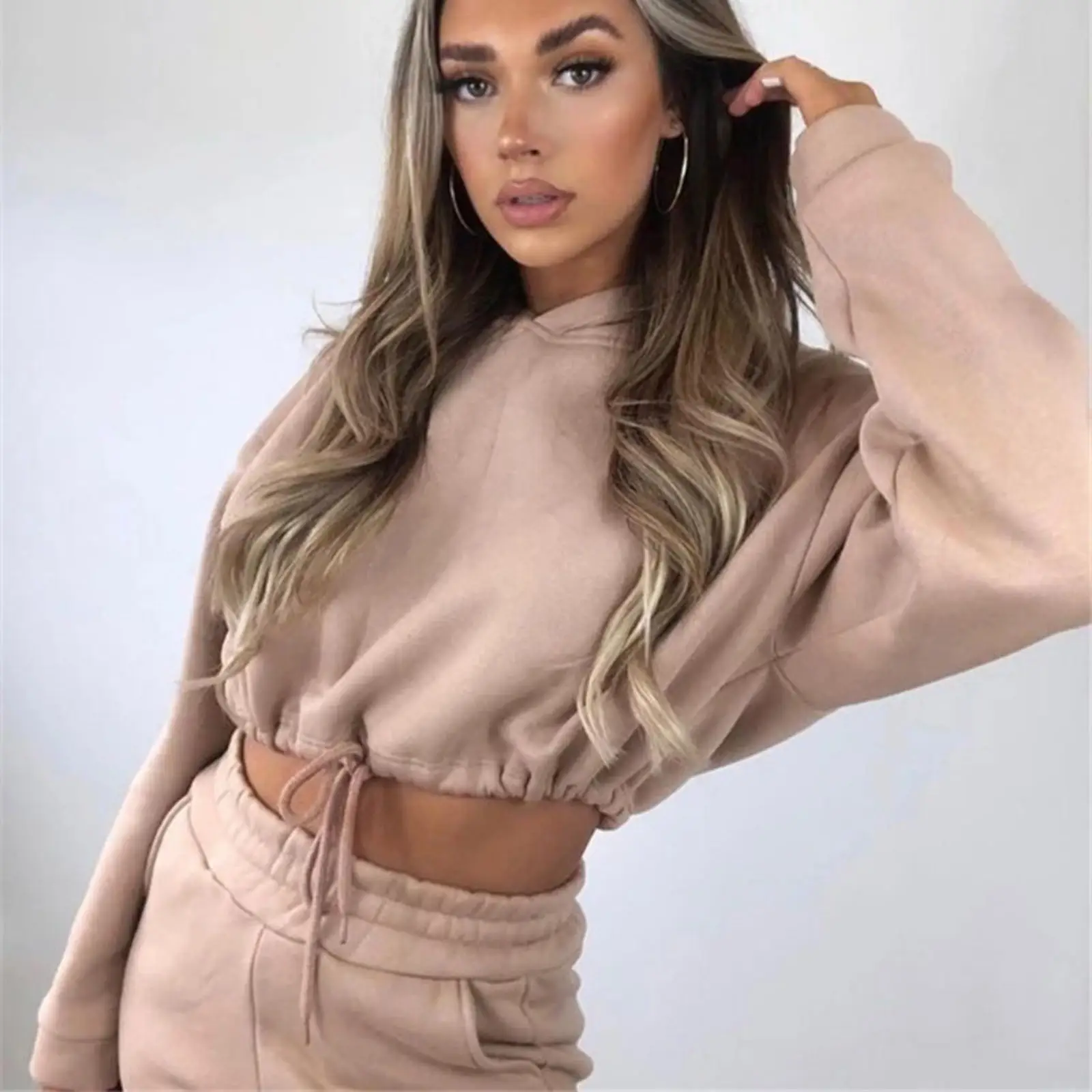 White 2-Piece Hoodie Track Suit for Women — feature 24