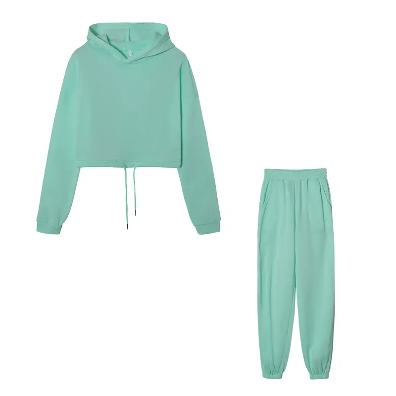 White 2-Piece Hoodie Track Suit for Women — feature 33