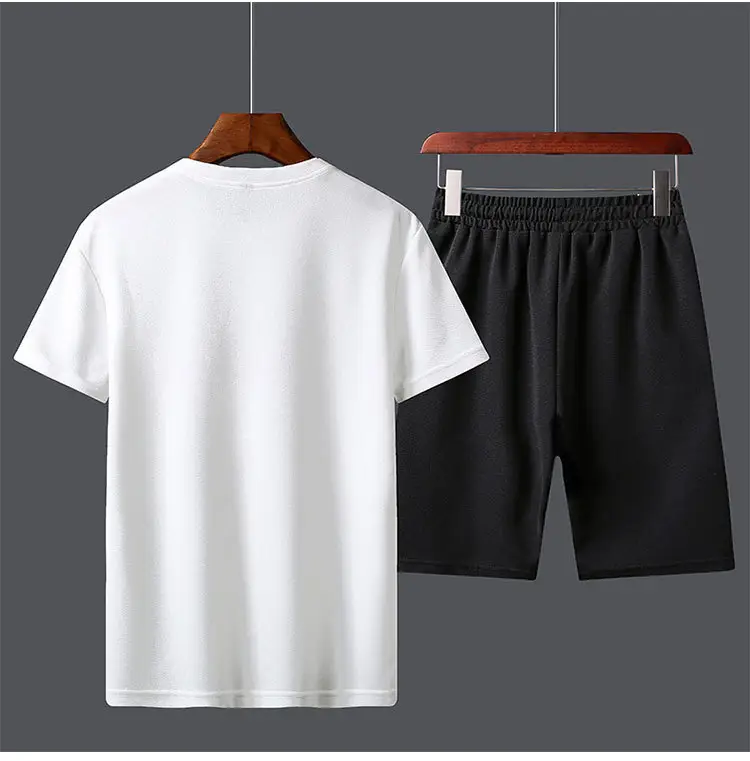 Men Jaguar Logo Black Shorts & T-Shirt Set — feature 46