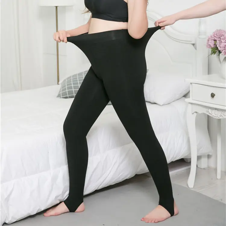 Black Cashmere Leggings Plus Size Warm Winter - Image 4