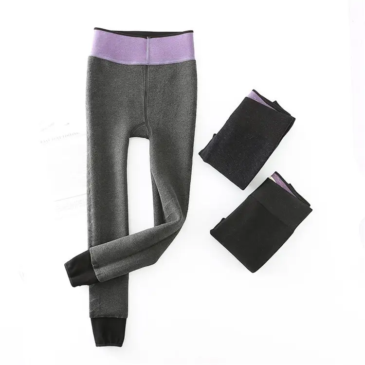 Black Cashmere Leggings Plus Size Warm Winter - Image 6