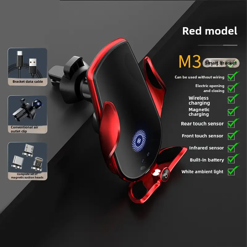 Magic clip M123 car wireless phone charger bracket - Image 6